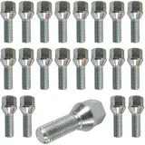 20 Radschrauben Radbolzen Kegelbund 60° M12 x 1,5 28mm kompatibel mit BMW