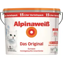 Alpina Wandfarbe Weiß matt 15 l