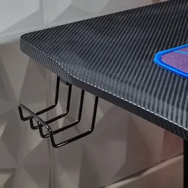 X Rocker Ocelot Gaming-Tisch Aluminium Carbon schwarz