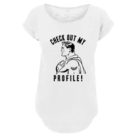 F4NT4STIC Long Cut T-Shirt DC Comics Superman Check out my Profile in weiß | Gr.: S