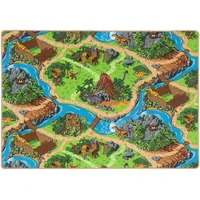 Pergamon Snapstyle Kinder, Grün, Textil, 100x400 cm, Teppiche +