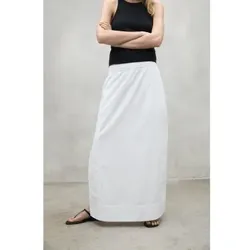 ECOALF für Damen. MCWGASKINES00175S25-000 Rock Inés weiß (M), Lässig, Modal, Nachhaltig