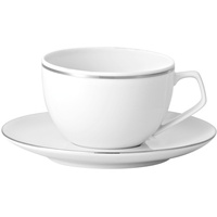 Rosenthal Espressotasse TAC Gropius Platin Espressotasse 2tlg, Porzellan