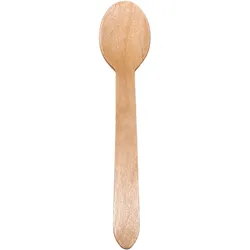 emissimo Holzlöffel Löffel aus Holz umweltfreundlich Biologisch abbaubar 16 cm  100 Stück