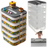 Kruzzel Stapelbox 35 l 4-tlg. transparent