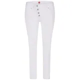 Buena Vista Damen Jeans Malibu 7/8 Slim Fit Weiß S