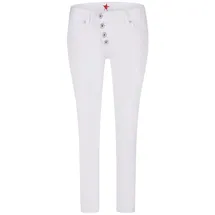 Buena Vista Damen Jeans Malibu 7/8 Slim Fit Weiß S