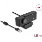 DeLock UHD Webcam Schwarz