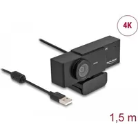 DeLock UHD Webcam Schwarz