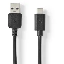 Nedis USB-A auf USB-C 2 m Schwarz