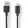 Nedis USB-A auf USB-C 2 m Schwarz