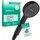 Hansgrohe Activera Select S Duschkopf 95, 2 Strahlarten, EcoSmart+, mit WaterBoost, 3,9 l/min, 28036670, Farbe: Mattschwarz