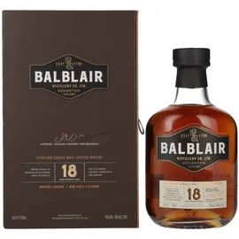 Balblair 18 Jahre 46% vol 0,7 l Geschenkbox