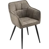[en.casa] Esszimmerstuhl Birmingham Taupe