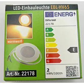 ChiliTec Einbauleuchte 2W 2900K weiß