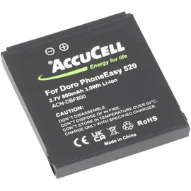 AccuCell Akku für Doro PhoneEasy 520 Akku DBF-800A, DBF-800B, DBF-800C, DBF-800D, DBF-800E 43,7x39,6x5,5mm