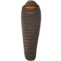 Mumienschlafsack, braun/orange, 230x88cm
