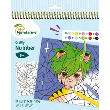Avenue Mandarine 5x Graffy Pop Number, Manga - Mehrfarbig GY108C