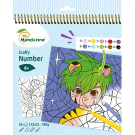 Avenue Mandarine 5x Graffy Pop Number, Manga - Mehrfarbig GY108C