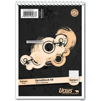 Ursus style Spiralblock A6 40 Blatt kariert