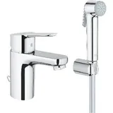 Grohe Edge Waschtischarmatur mit Bidet-Brause Chrom 23757000