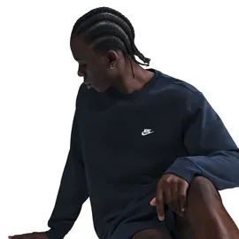 Nike Club Crew Fleece-Sweatshirt Herren 451 - obsidian/white S