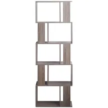 Mobili Rebecca Aktenregal 169 x 60 x 24 cm Grau
