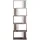 Mobili Rebecca Aktenregal 169 x 60 x 24 cm Grau