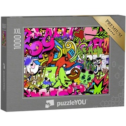 puzzleYOU Puzzle Puzzle 1000 Teile XXL „Graffiti Kunst“, 1000 Puzzleteile, puzzleYOU-Kollektionen Graffiti