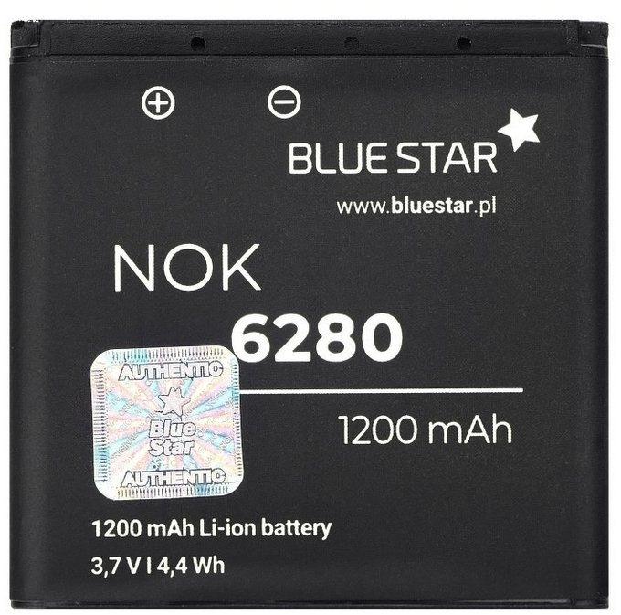 BlueStar Bluestar Akku Ersatz kompatibel mit Nokia 3250 / 6151 / 6233 / 6280 / 9300 1200 mAh Austausch Batterie Accu Nokia BL-6M Smartphone-Akku