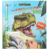 DEPESCHE Dino World - Watercolour Book, Malbuch inkl. Pinsel und 15 Pferde-Motiven zum Bemalen mit Wasser
