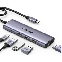 UGREEN 5-in-1 USB-C to HDMI/3*USB 3.0/PD