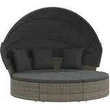 vidaXL Outdoor-Loungebett 200 x 150 x 150 cm Grau