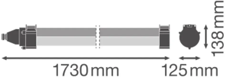 Ledvance LED-Feuchtraumleuchte DPMAXDA1500S52W840VW