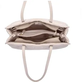 Valentino Ocarina Shopper Synthetik Beige/Weiß