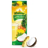 Pfanner Ananas Kokos Getränk (1 x 2 l) – Ananas und Kokoswasser – säuerlich süßer Fruchtnektar – Getränk mit mind. 25% Fruchtgehalt