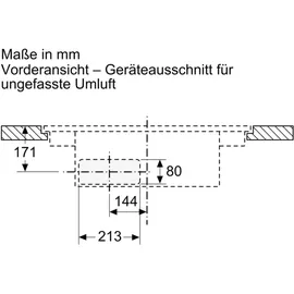 Siemens ED807HQ26E Induktionskochfeld mit Kochfeldabzug autark