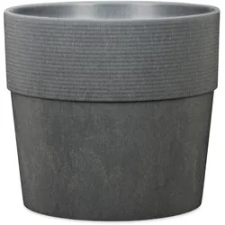 Scheurich Blumentopf Groove+ für Aussen, rundes Pflanzgefäss in verschiedenen Farben & Grössen