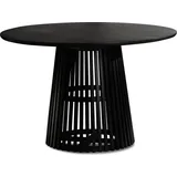 Wohnling Esstisch Ø 120 cm schwarz