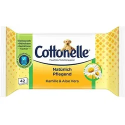 Cottonelle Feuchtes Toilettenpapier Natürlich Pflegend 1-lagig, 42 Tücher