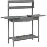 vidaXL Pflanztisch mit Waschbecken 147,5 x 44 x 139,5 cm
