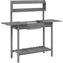 vidaXL Pflanztisch mit Waschbecken 147,5 x 44 x 139,5 cm