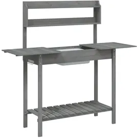 vidaXL Pflanztisch mit Waschbecken 147,5 x 44 x 139,5 cm
