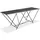 vidaXL Klapptisch MDF/Aluminium 200×60×78 cm schwarz