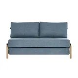 Sofa.de Klappsofa mit Schlaffunktion Webstoff 2-Sitzer Blau