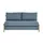 Sofa.de Klappsofa mit Schlaffunktion Webstoff 2-Sitzer Blau