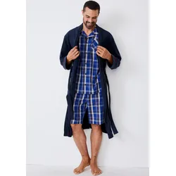 Bademantel, mit Eingrifftaschen, Gr. XL, navy, , 34356452-XL