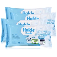 Hakle Feucht Ultra Sensitiv 42 Blatt Feuchtes Toilettenpapier Nachfüller (4er Pack)