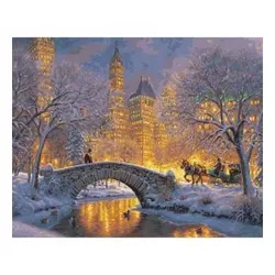 Stille Nacht im Central Park Malen nach Zahlen