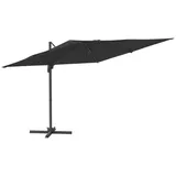 vidaXL Ampelschirm mit Aluminium-Mast 300 x 300 cm schwarz 319919